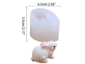 Molde silicona conejito agazapado 